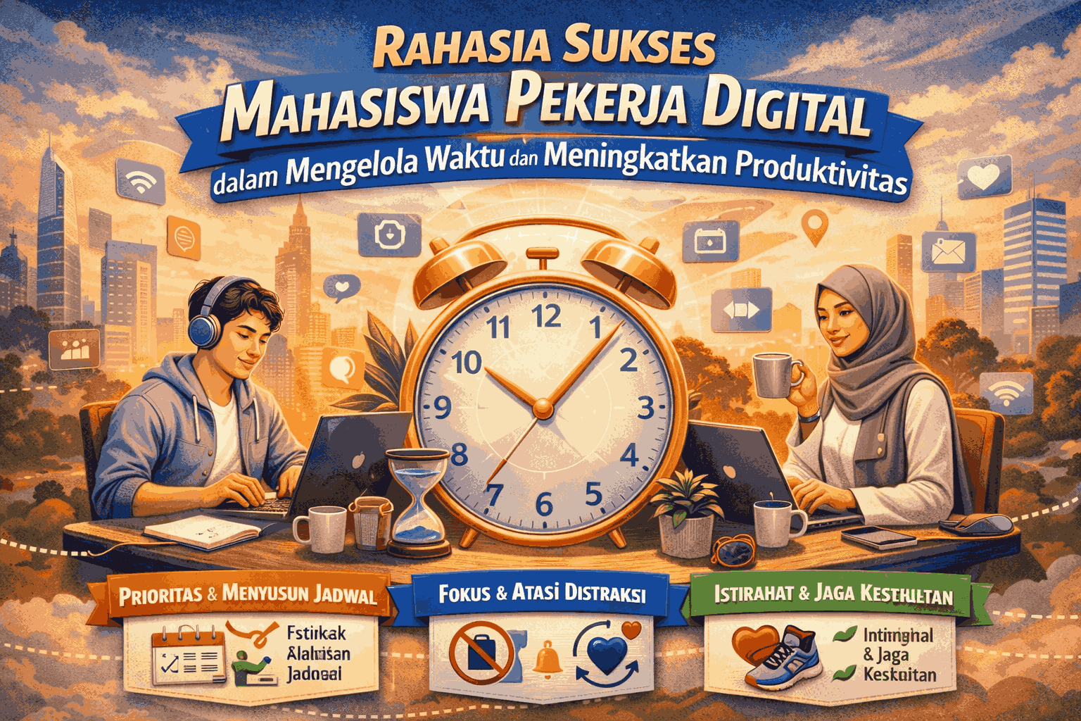 Rahasia Sukses Mahasiswa Pekerja Digital dalam Mengelola Waktu dan Meningkatkan Produktivitas