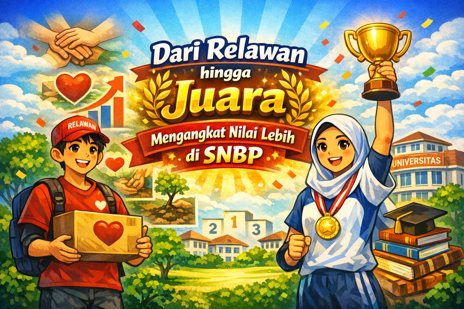 Dari Relawan hingga Juara Mengangkat Nilai Lebih di SNBP