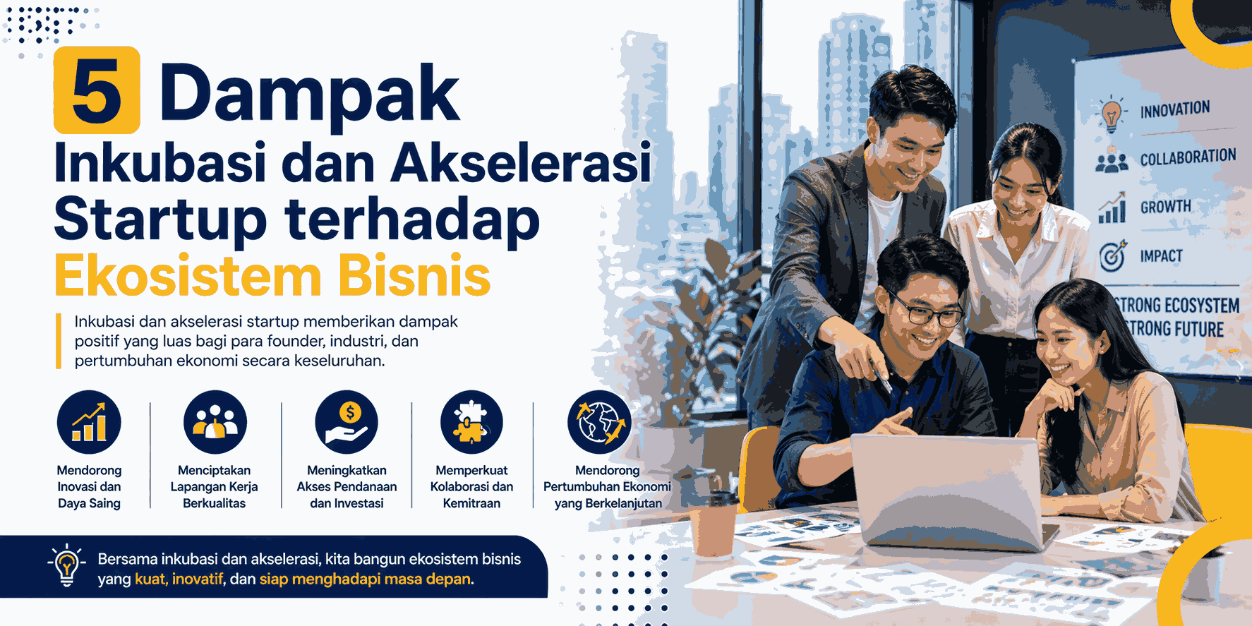 Dampak Inkubasi dan Akselerasi Startup terhadap Ekosistem Bisnis