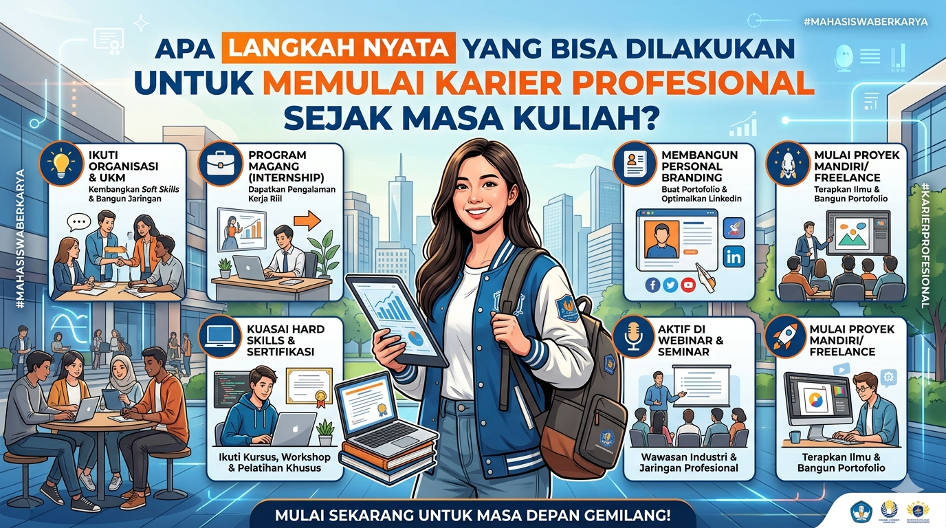 Apa Langkah Nyata yang Bisa Dilakukan untuk Memulai Karier Profesional Sejak Masa Kuliah?
