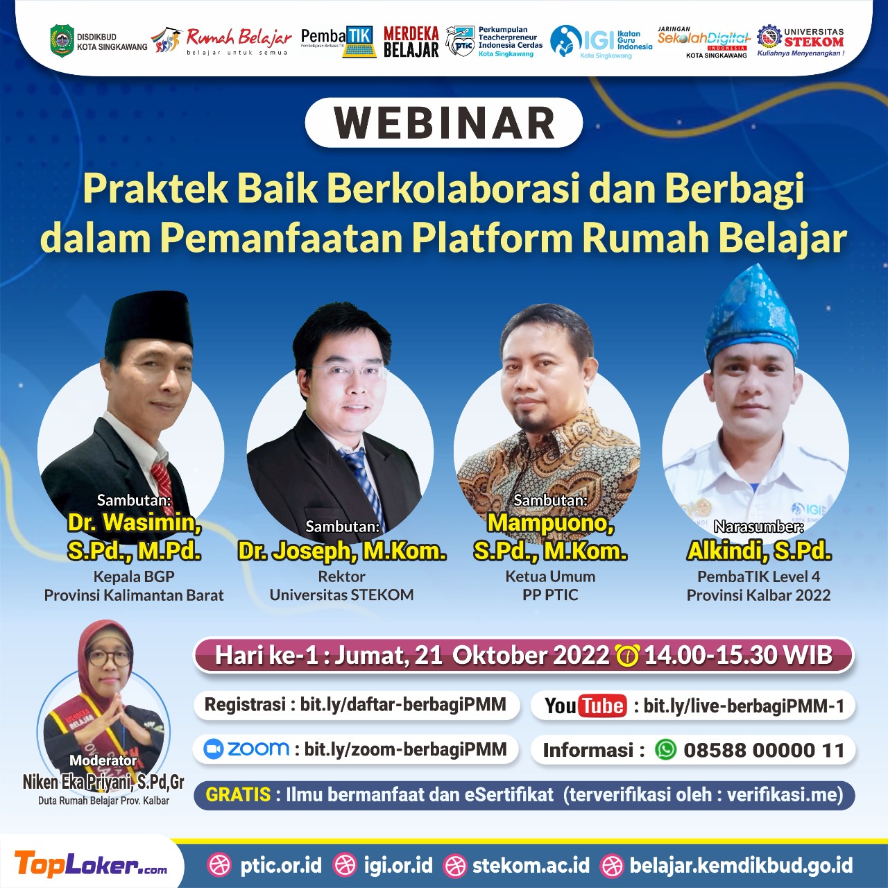 WEBINAR : "Praktek Baik Berkolaborasi dan Berbagi dalam Pemanfaatan Platform Rumah Belajar"