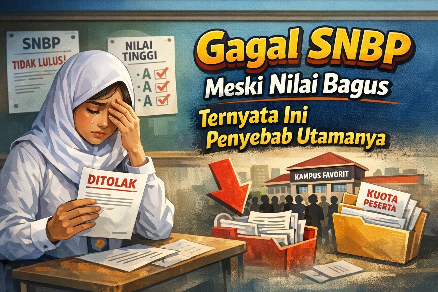 Gagal SNBP meski nilai bagus ternyata ini penyebab utamanya