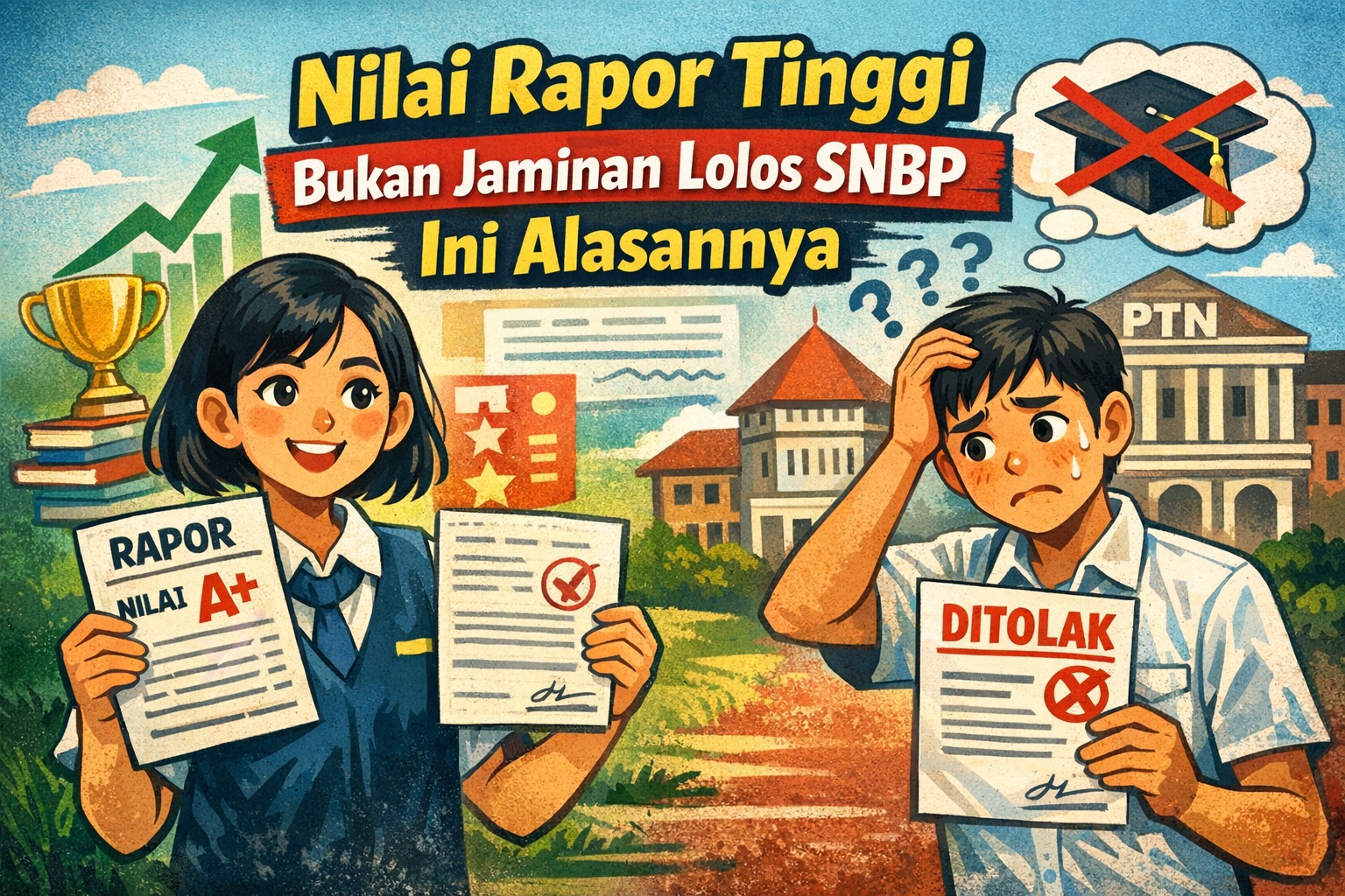 Nilai rapor tinggi bukan jaminan lolos SNBP ini alasannya