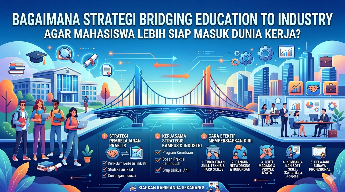 Bagaimana Strategi Bridging Education to Industry agar Mahasiswa Lebih Siap Masuk Dunia Kerja?