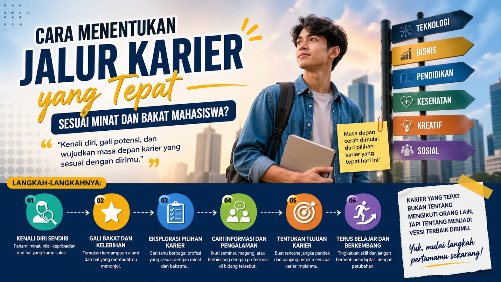 Cara Menemukan Jalur Karier yang Tepat Sesuai Minat dan Bakat Mahasiswa?