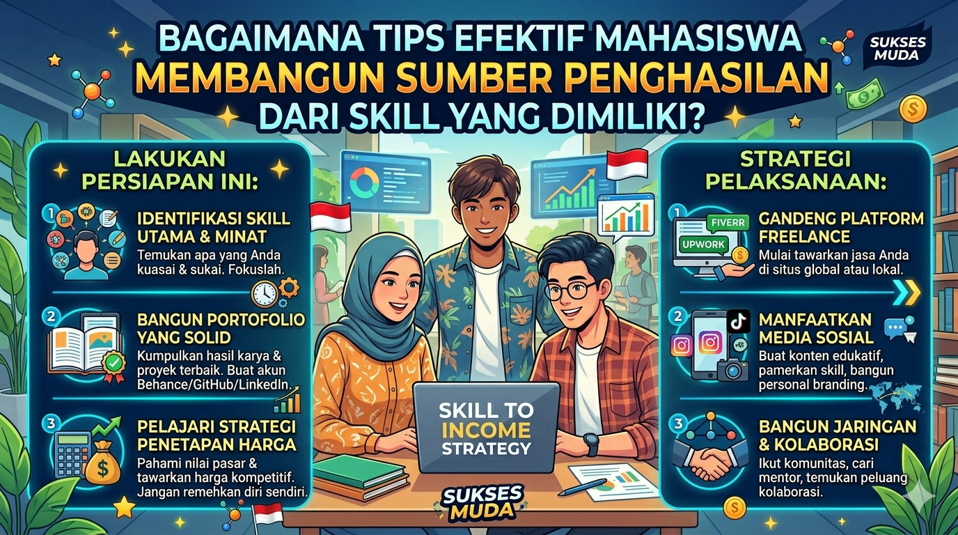 Bagaimana Tips Efektif Mahasiswa Membangun Sumber Penghasilan dari Skill yang Dimiliki?