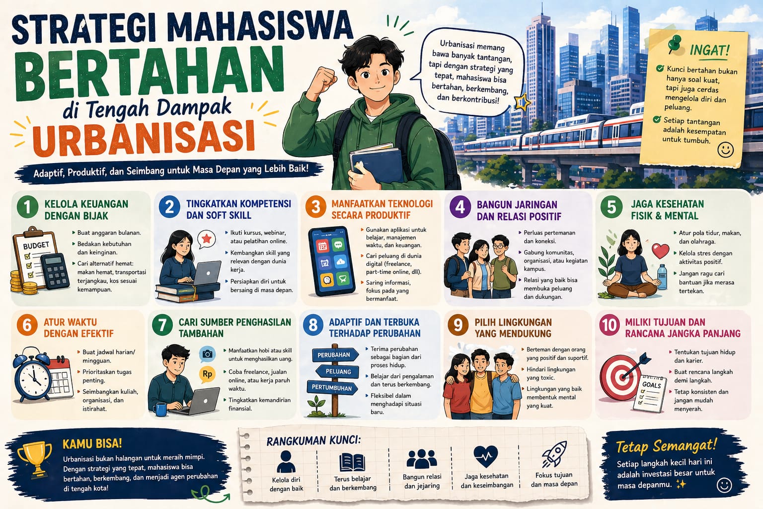Strategi Mahasiswa Bertahan di Tengah Dampak Urbanisasi