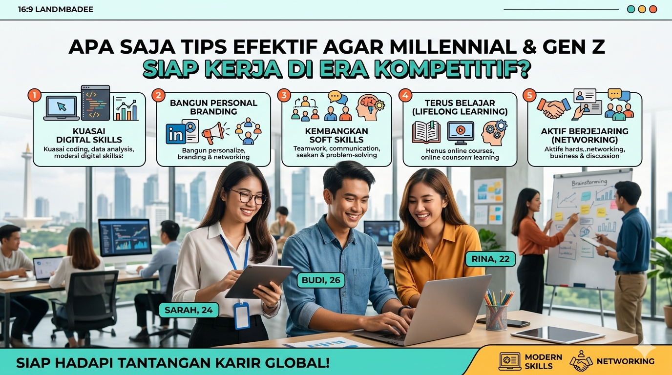 Apa Saja Tips Efektif agar Millennial & Gen Z Siap Kerja di Era Kompetitif?