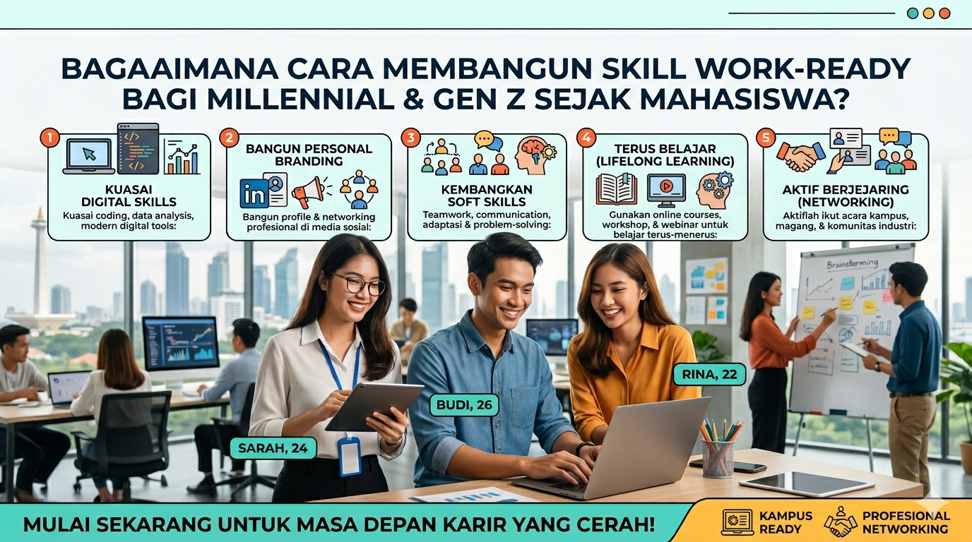 Bagaimana Cara Membangun Skill Work-Ready bagi Millennial & Gen Z Sejak Mahasiswa?
