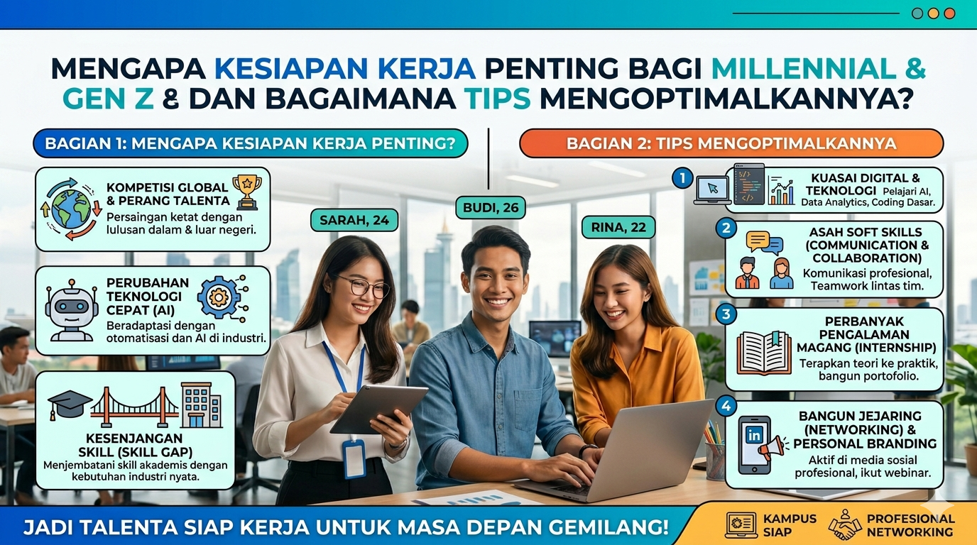 Mengapa Kesiapan Kerja Penting bagi Millennial & Gen Z dan Bagaimana Tips Mengoptimalkannya?