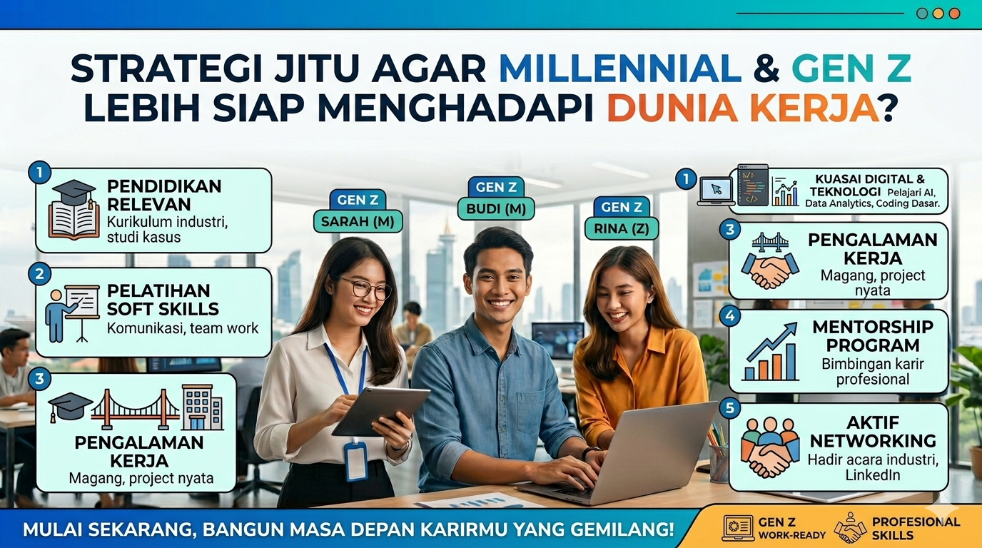 Bagaimana Strategi Jitu agar Millennial & Gen Z Lebih Siap Menghadapi Dunia Kerja?