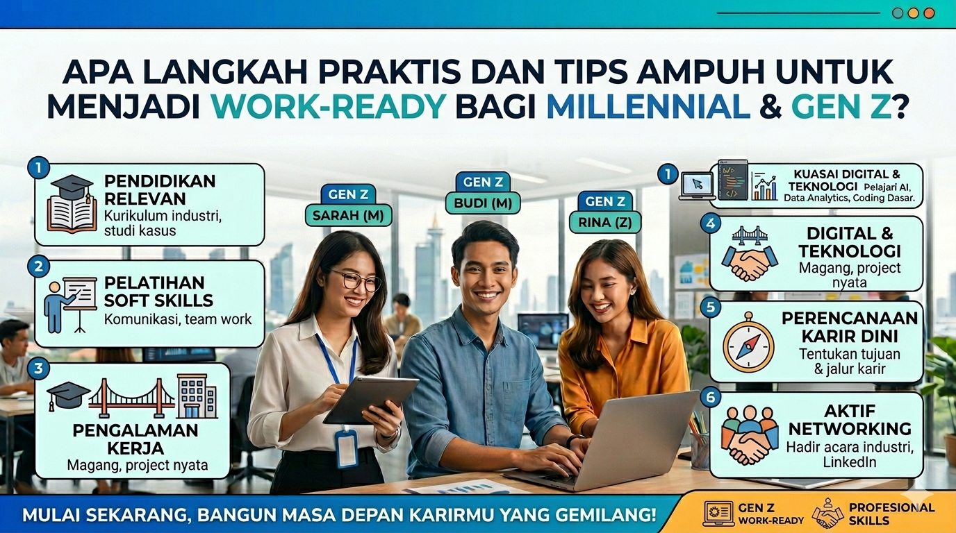 Apa Langkah Praktis dan Tips Ampuh untuk Menjadi Work-Ready bagi Millennial & Gen Z?