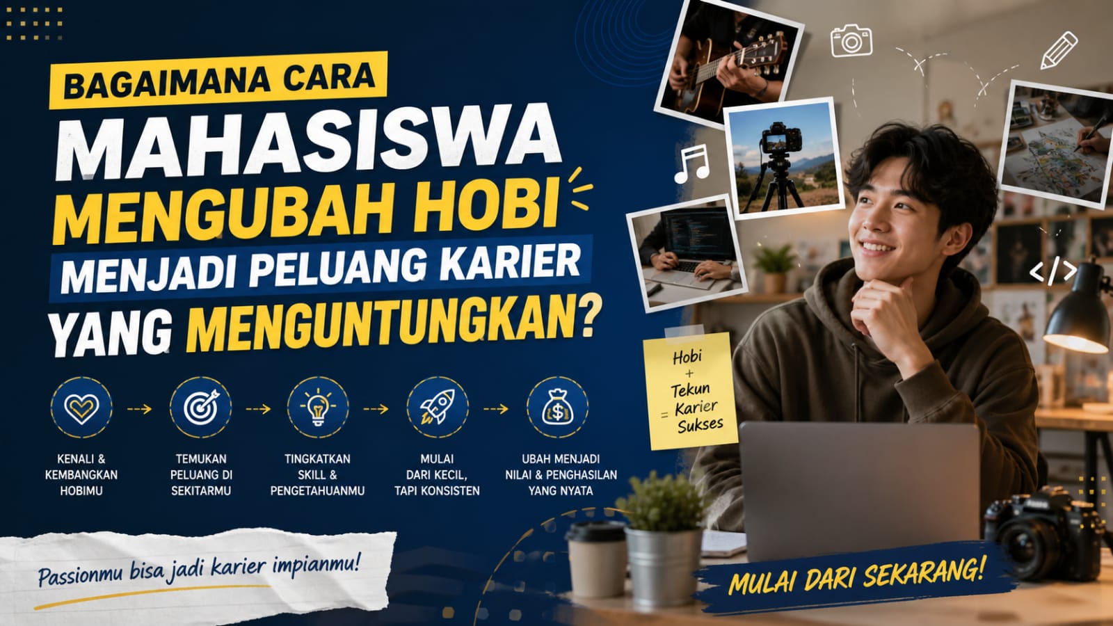 Bagaimana Cara Mahasiswa Mengubah Hobi Menjadi Peluang Karier yang Menguntungkan?