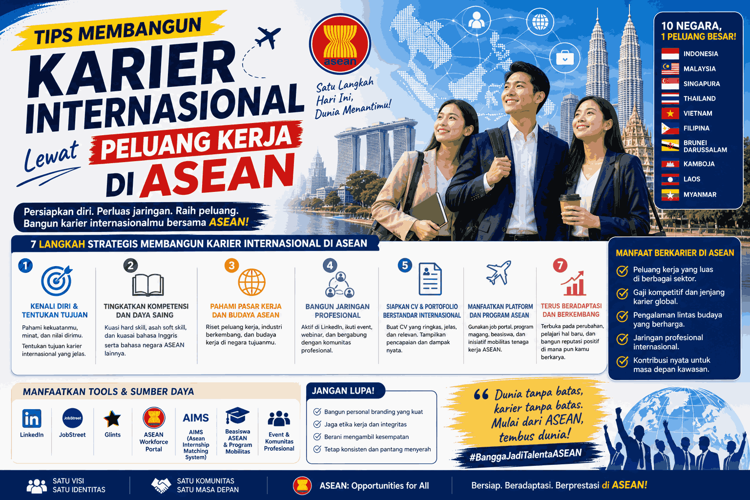 Tips Membangun Karier Internasional Lewat Peluang Kerja di ASEAN