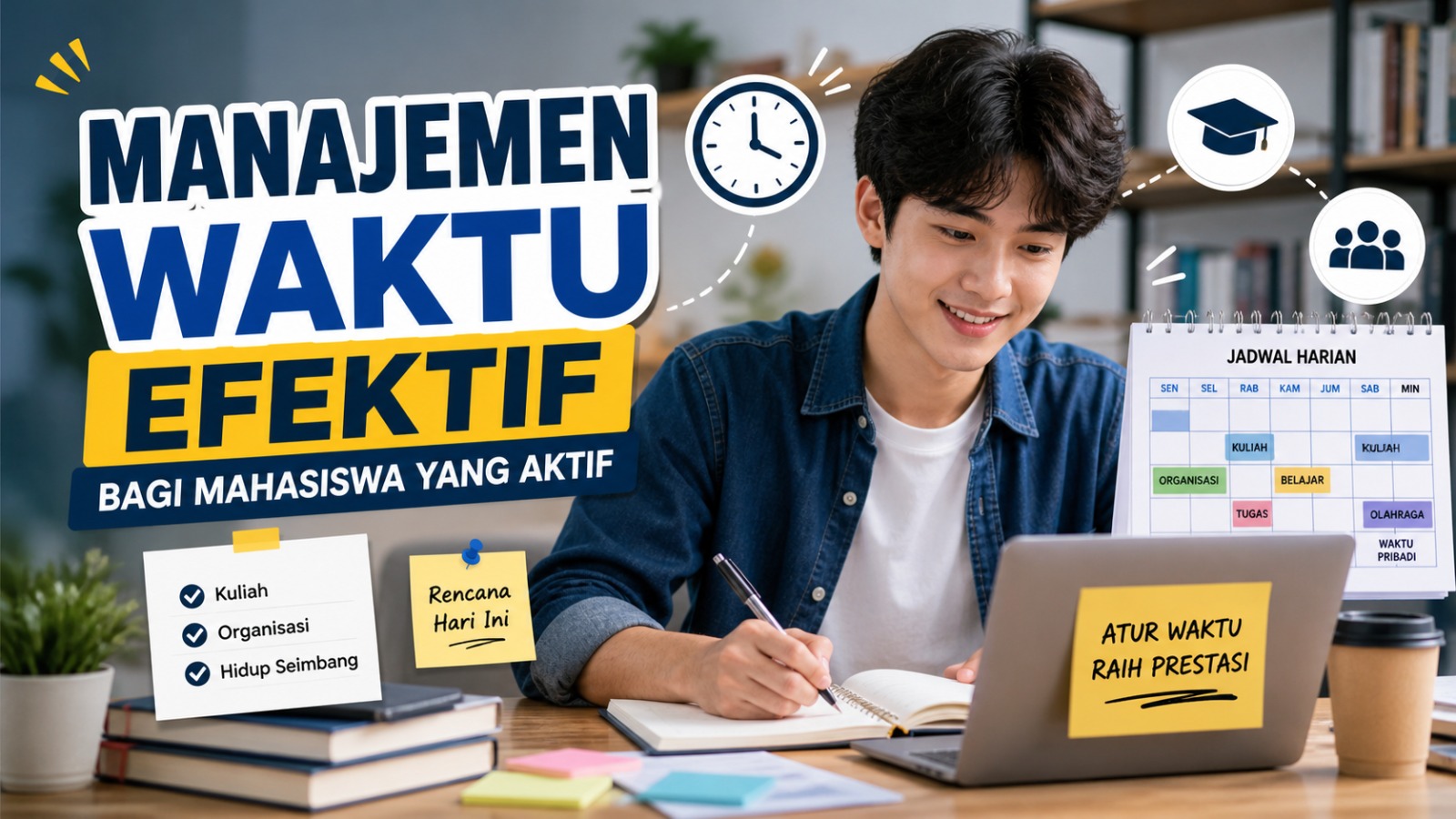 Manajemen Waktu Efektif bagi Mahasiswa yang Aktif