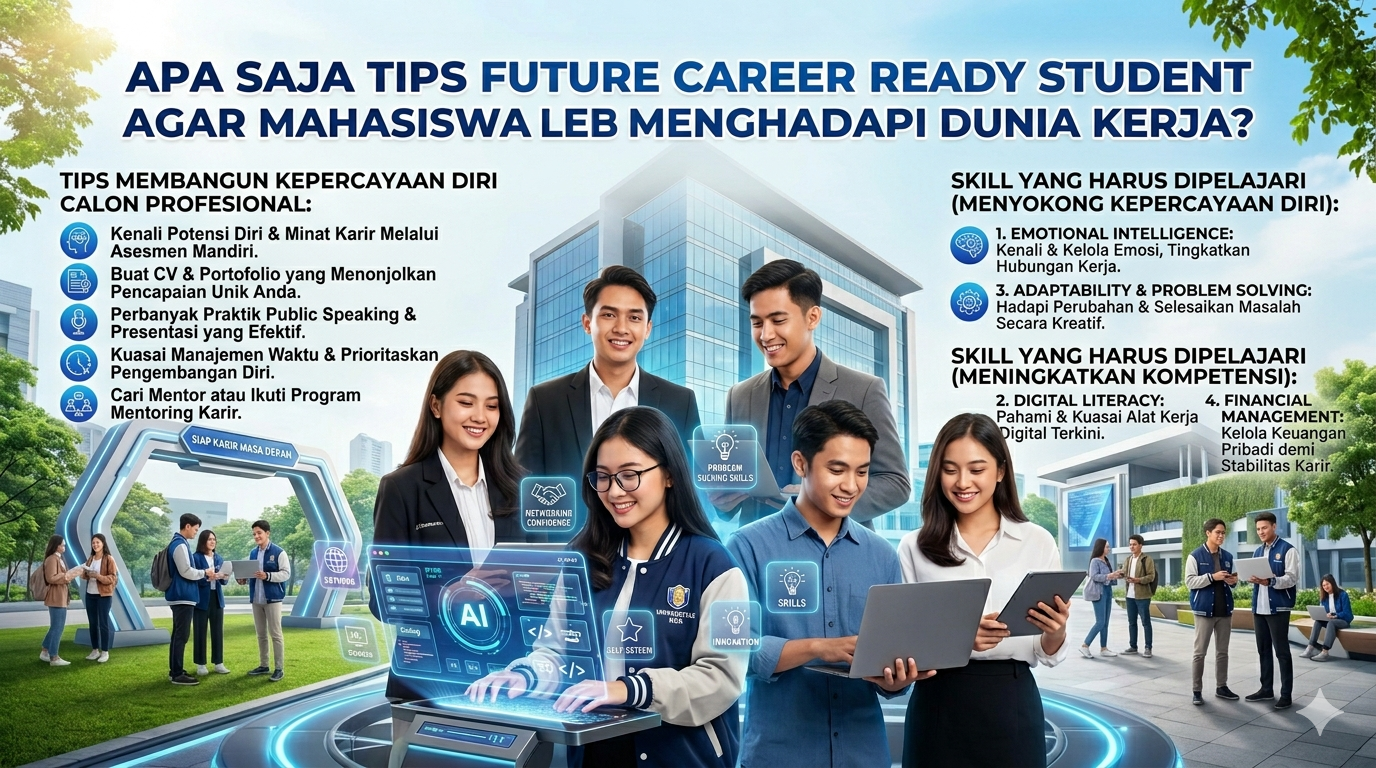 Apa Saja Tips Future Career Ready Student agar Mahasiswa Lebih Percaya Diri Menghadapi Dunia Kerja?