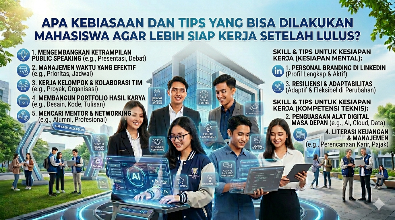 Apa Kebiasaan dan Tips yang Bisa Dilakukan Mahasiswa agar Lebih Siap Kerja Setelah Lulus?