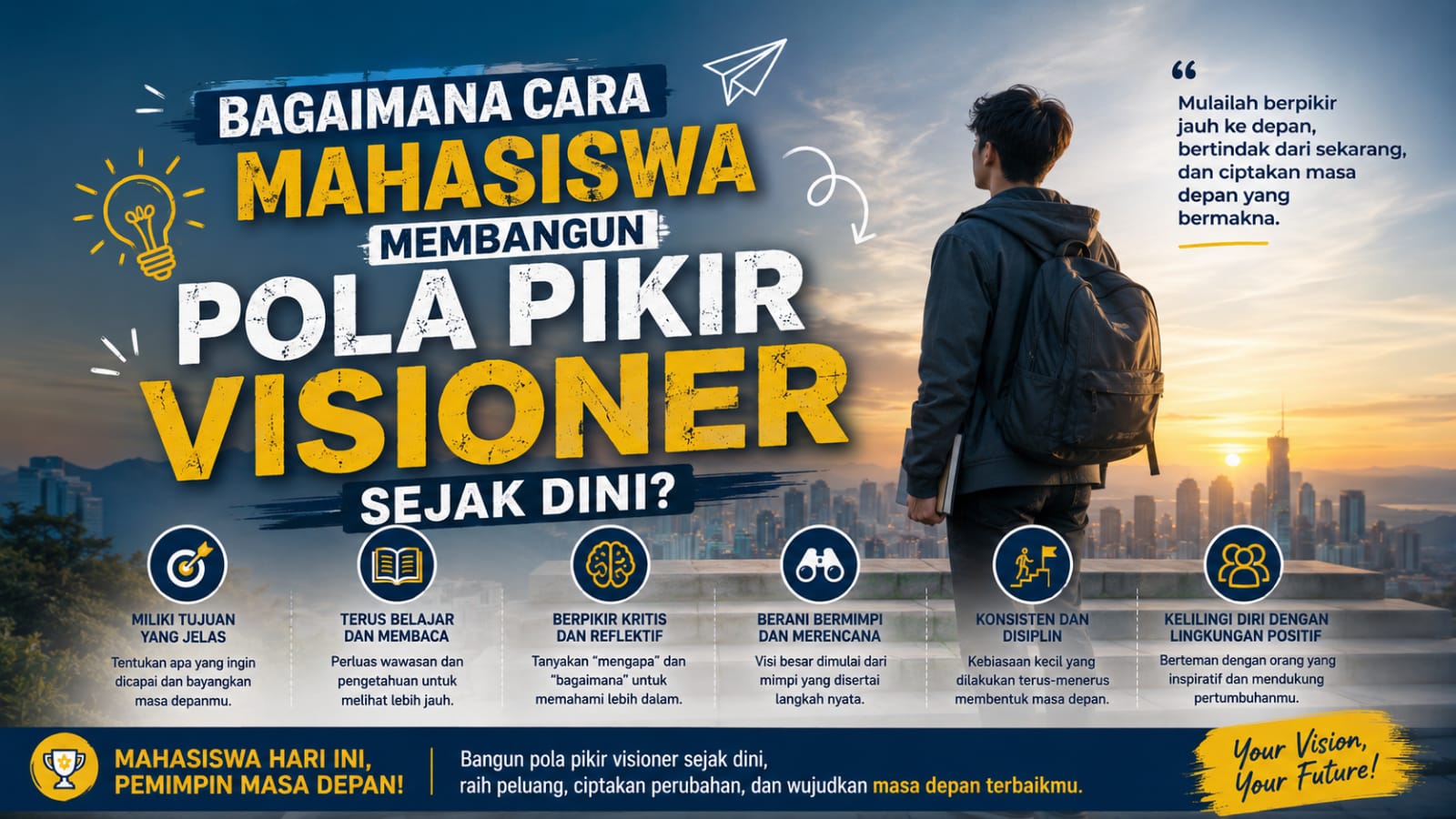 Bagaimana Cara Mahasiswa Membangun Pola Pikir Visioner Sejak Dini?