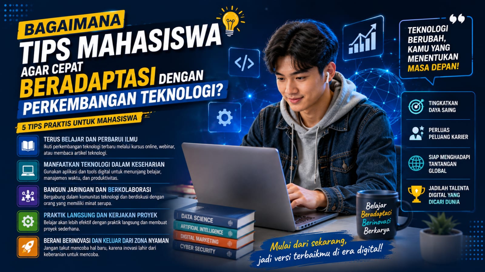 Bagaimana Tips Mahasiswa Agar Cepat Beradaptasi dengan Perkembangan Teknologi?