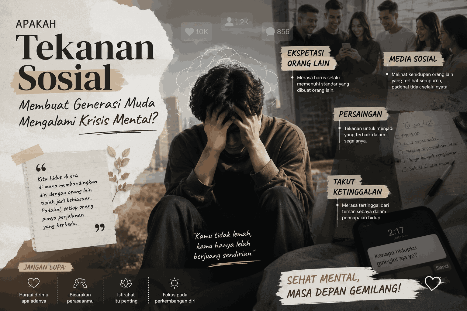 Apakah Tekanan Sosial Membuat Generasi Muda Mengalami Krisis Mental?