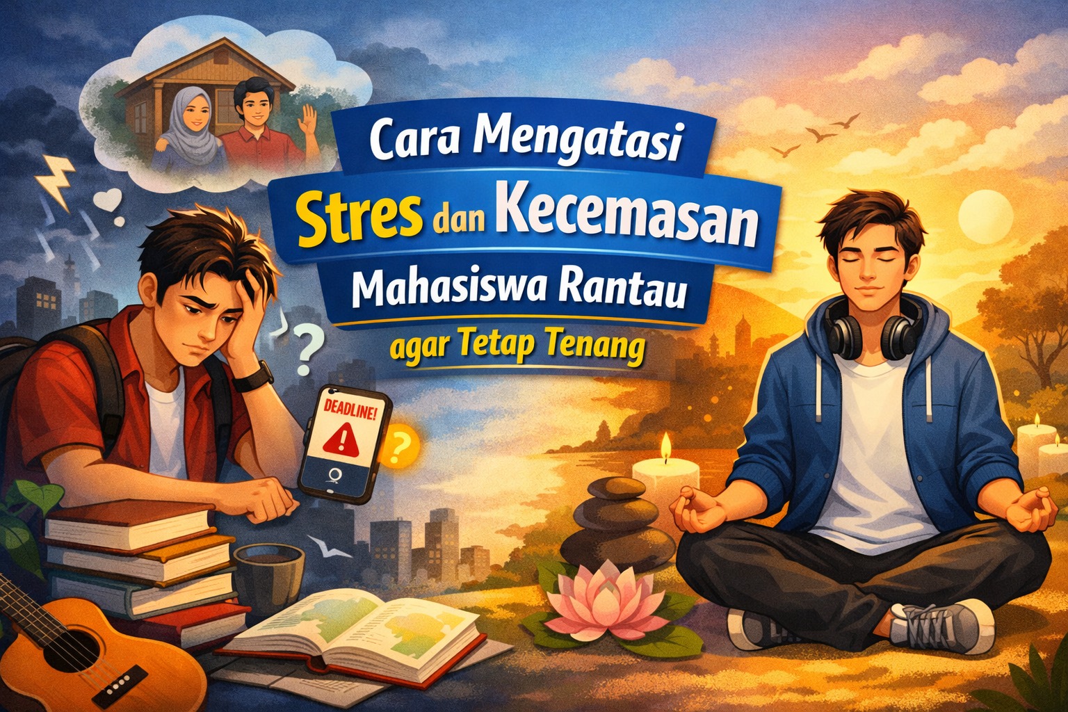 Cara Mengatasi Stres dan Kecemasan Mahasiswa Rantau agar Tetap Tenang