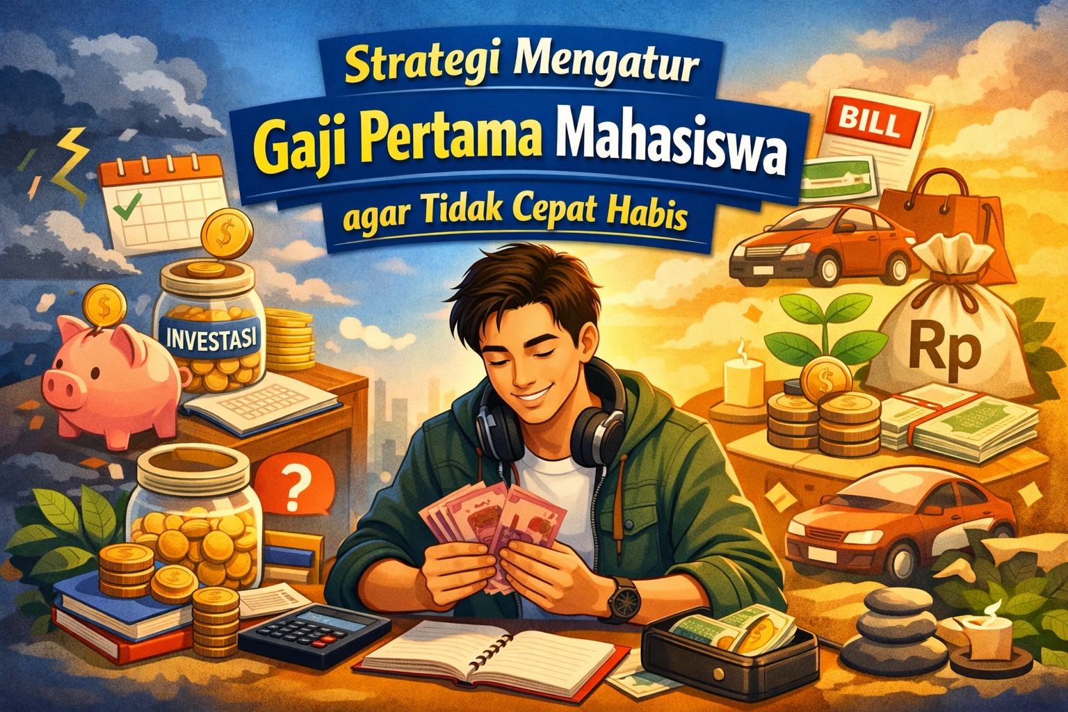 Strategi Mengatur Gaji Pertama Mahasiswa agar Tidak Cepat Habis