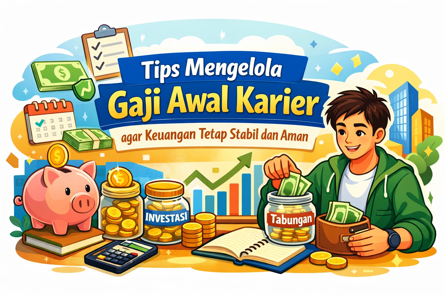 Tips Mengelola Gaji Awal Karier agar Keuangan Tetap Stabil dan Aman
