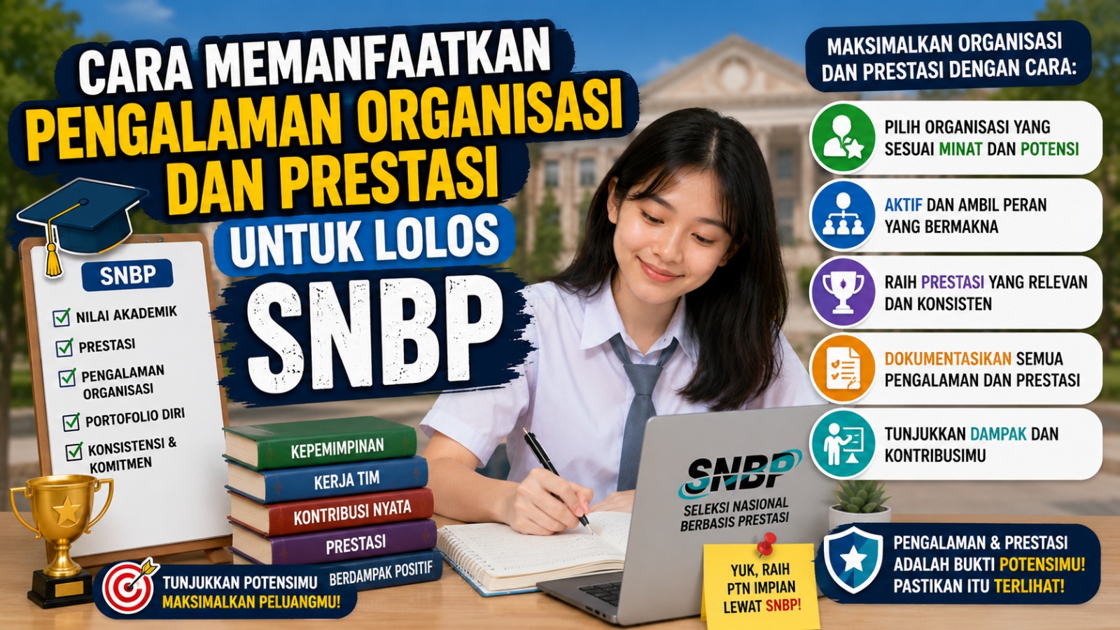 Cara Memanfaatkan Pengalaman Organisasi dan Prestasi untuk Lolos SNBP