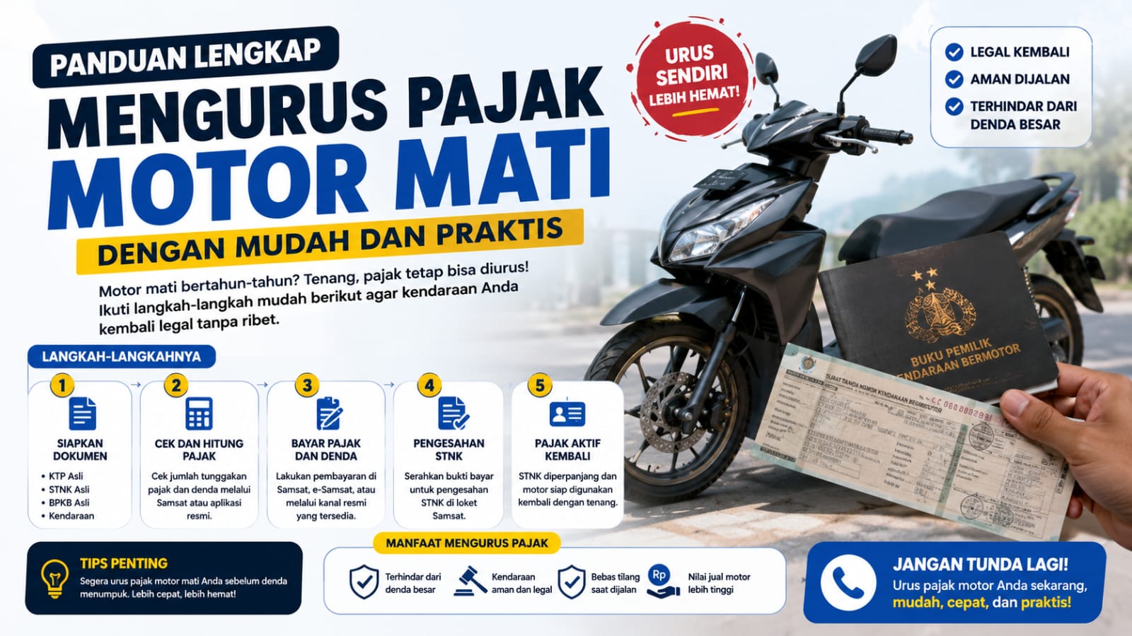 Panduan Lengkap Mengurus Pajak Motor Mati Dengan Mudah dan Praktis
