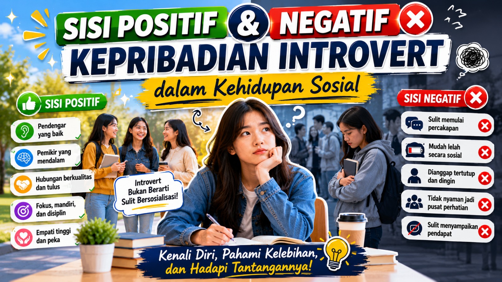 Sisi Positif dan Negatif Kepribadian Introvert dalam Kehidupan Sosial