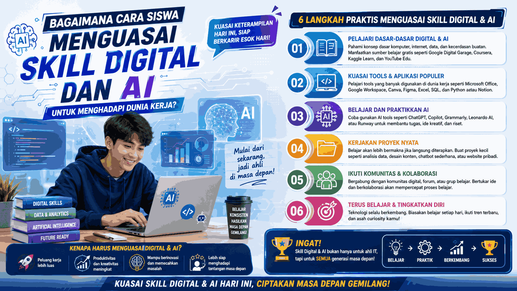 Bagaimana Cara Siswa Menguasai Skill Digital dan AI untuk Menghadapi Dunia Kerja?