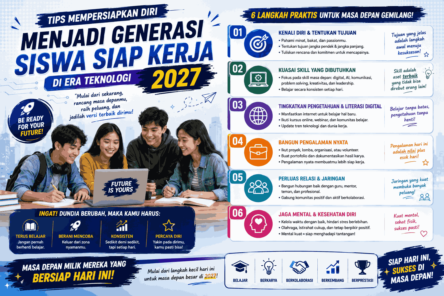 Bagaimana Tips Mempersiapkan Diri Menjadi Generasi Siswa Siap Kerja di Era Teknologi 2027?