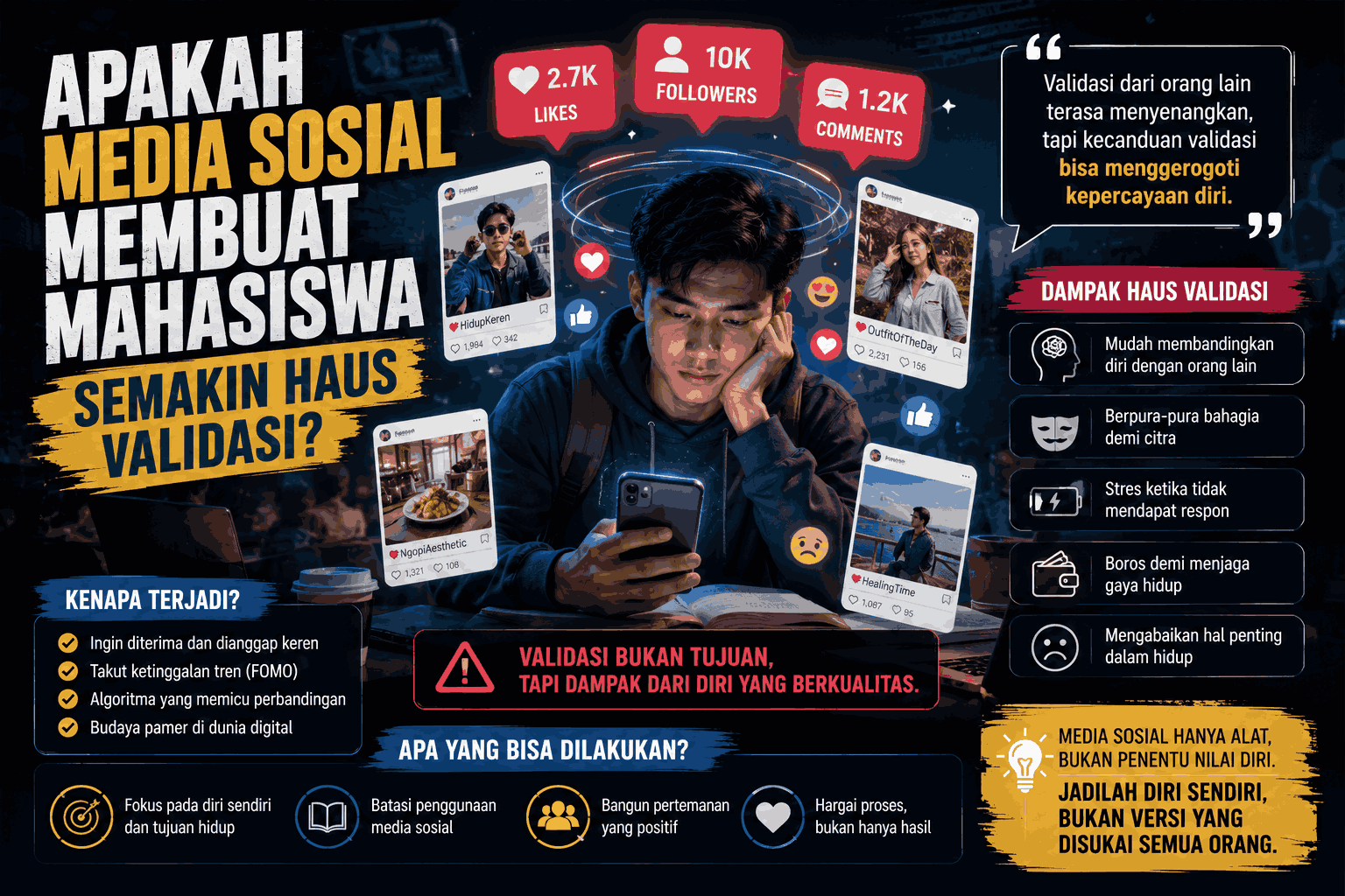 Apakah Media Sosial Membuat Mahasiswa Semakin Haus Validasi?