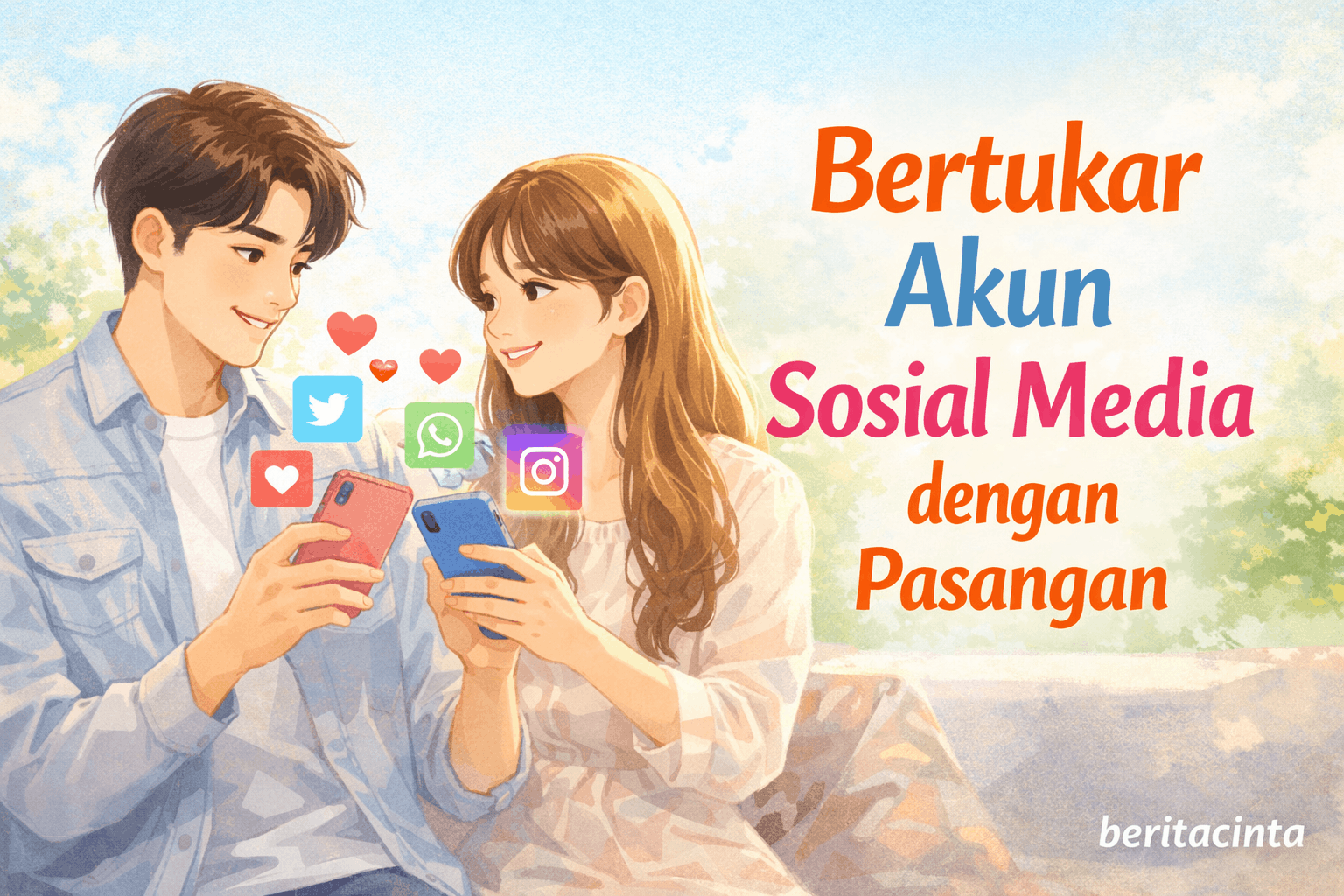 Bertukar Akun Sosial Media dengan Pasangan