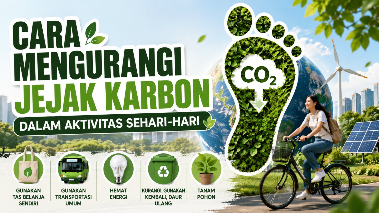 Cara Mengurangi Jejak Karbon dalam Aktivitas Sehari-hari