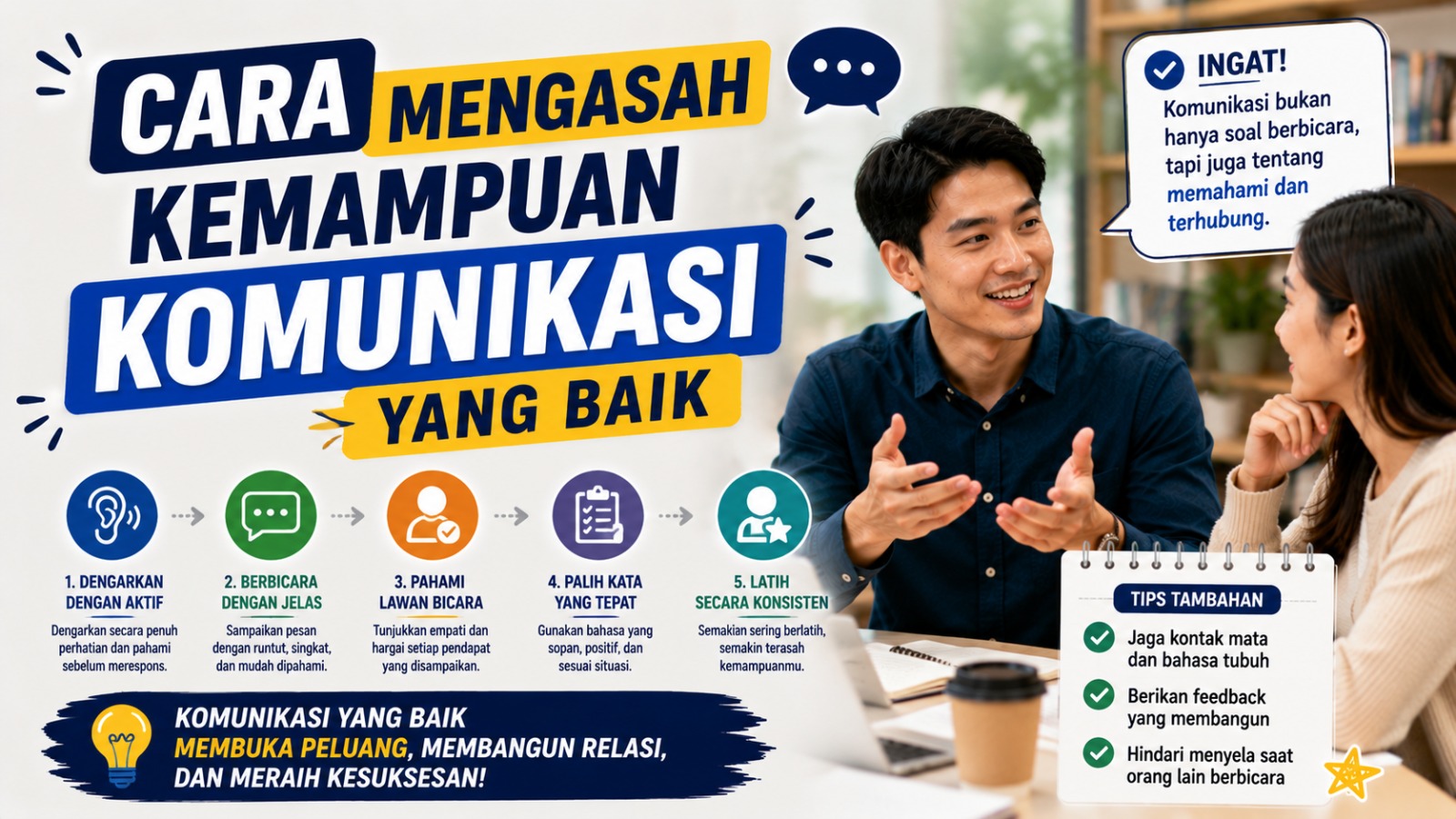 Cara Mengasah Kemampuan Komunikasi yang Baik