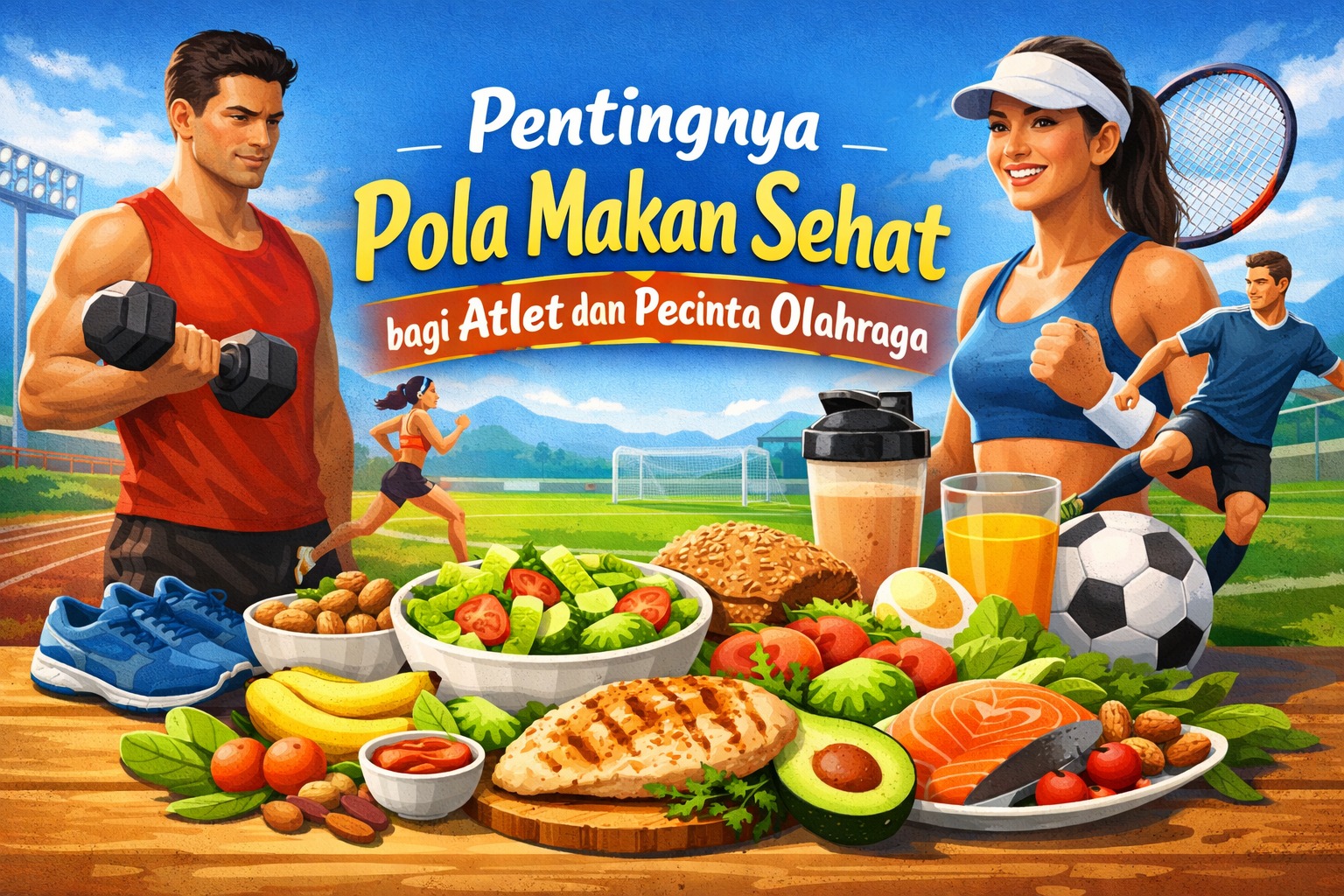 Pentingnya Pola Makan Sehat bagi Atlet dan Pecinta Olahraga