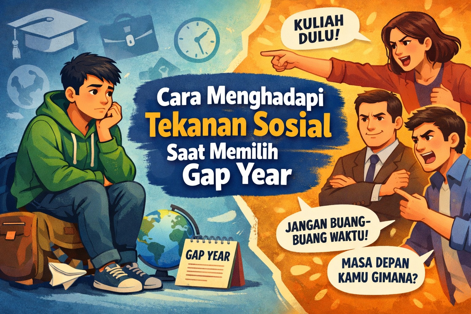 Cara Menghadapi Tekanan Sosial Saat Memilih Gap Year