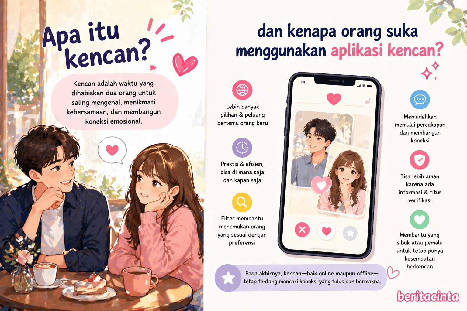 Apa Itu Kencan dan Kenapa Orang Suka Menggunakan Aplikasi Kencan