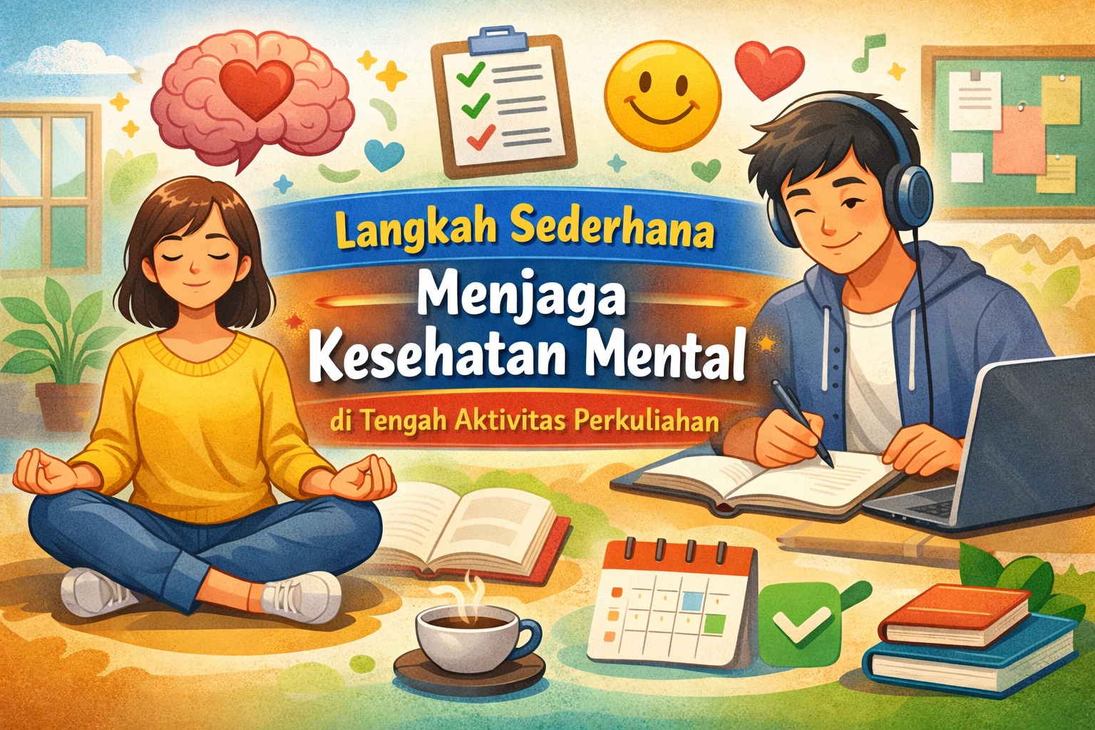 Langkah Sederhana Menjaga Kesehatan Mental di Tengah Aktivitas Perkuliahan