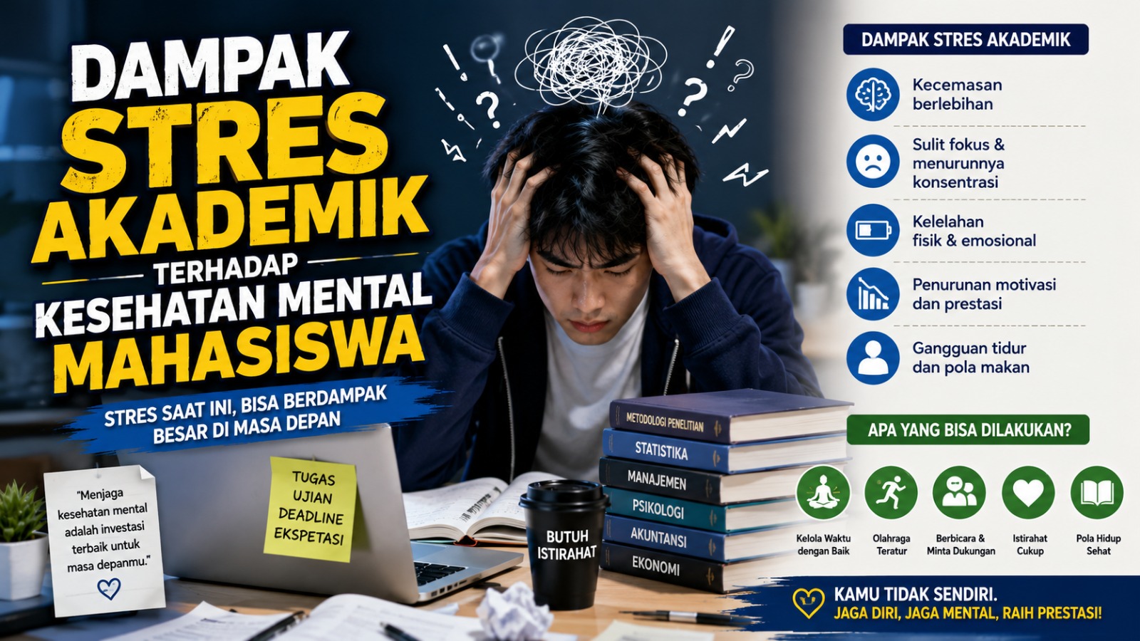 Dampak Stres Akademik terhadap Kesehatan Mental Mahasiswa