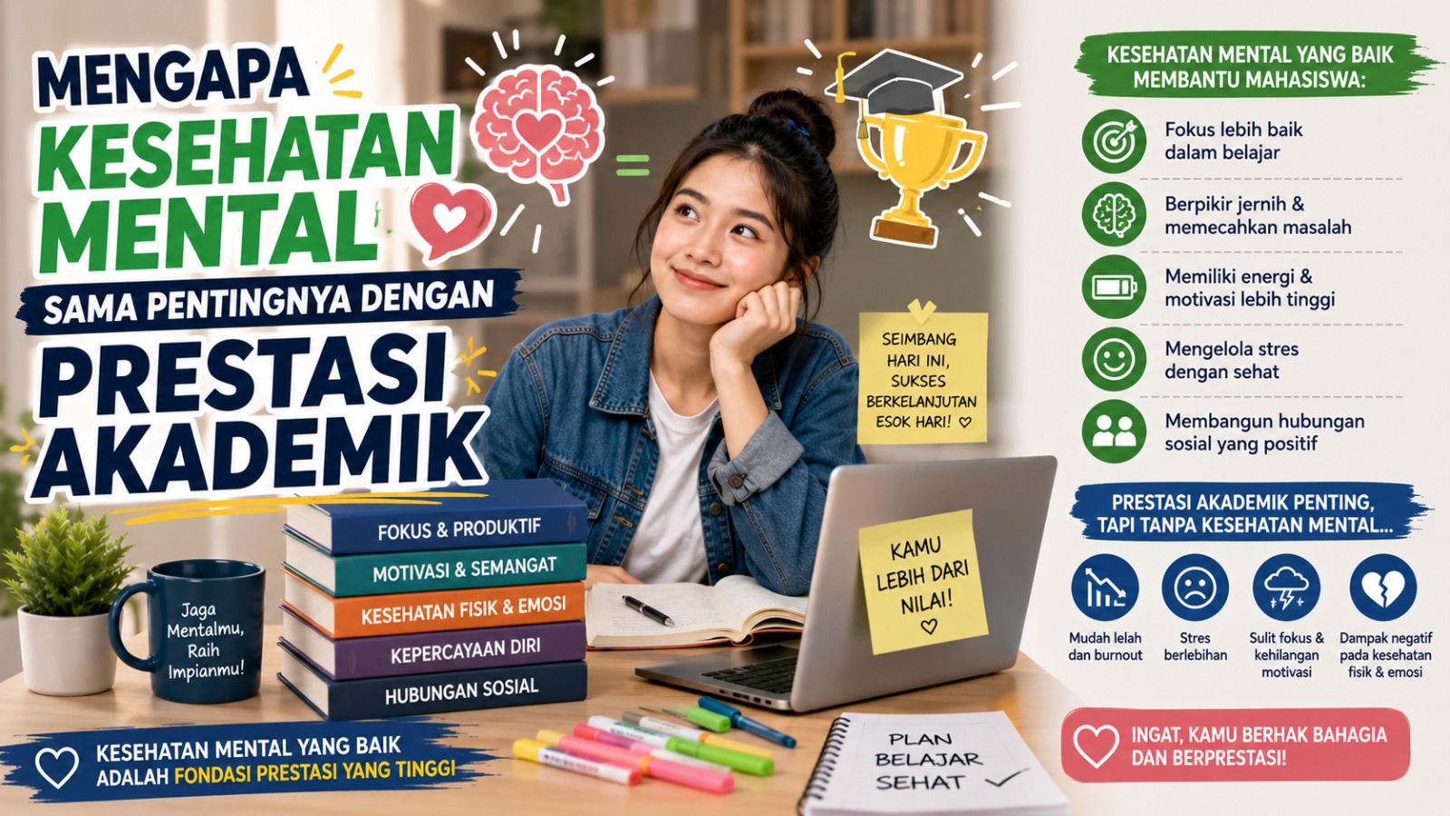 Mengapa Kesehatan Mental Sama Pentingnya dengan Prestasi Akademik
