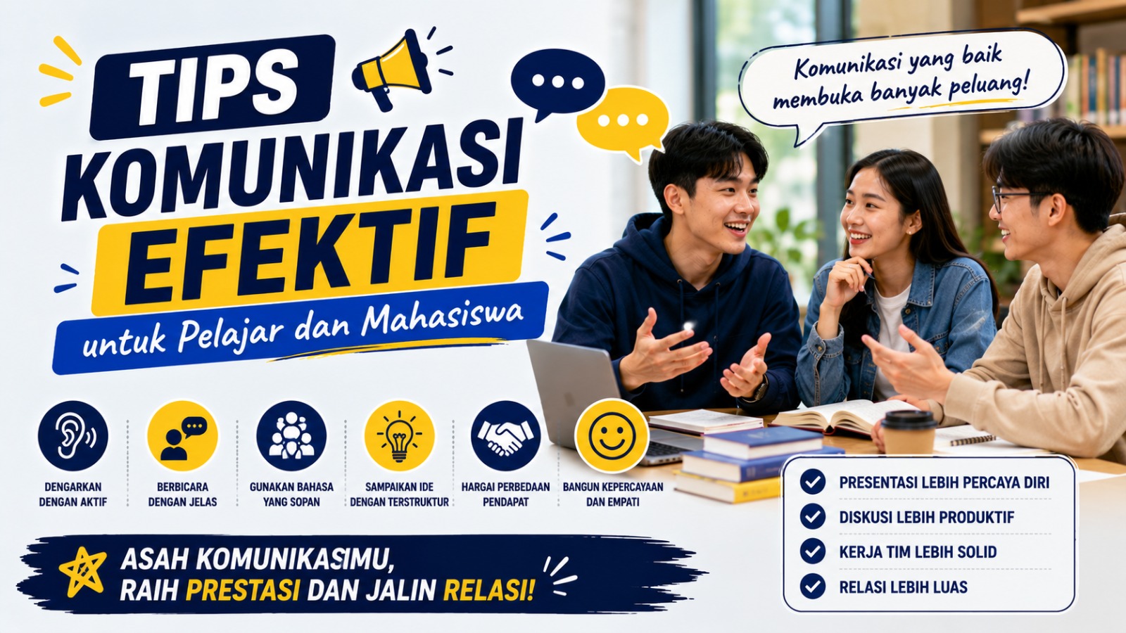 Tips Komunikasi Efektif untuk Pelajar dan Mahasiswa