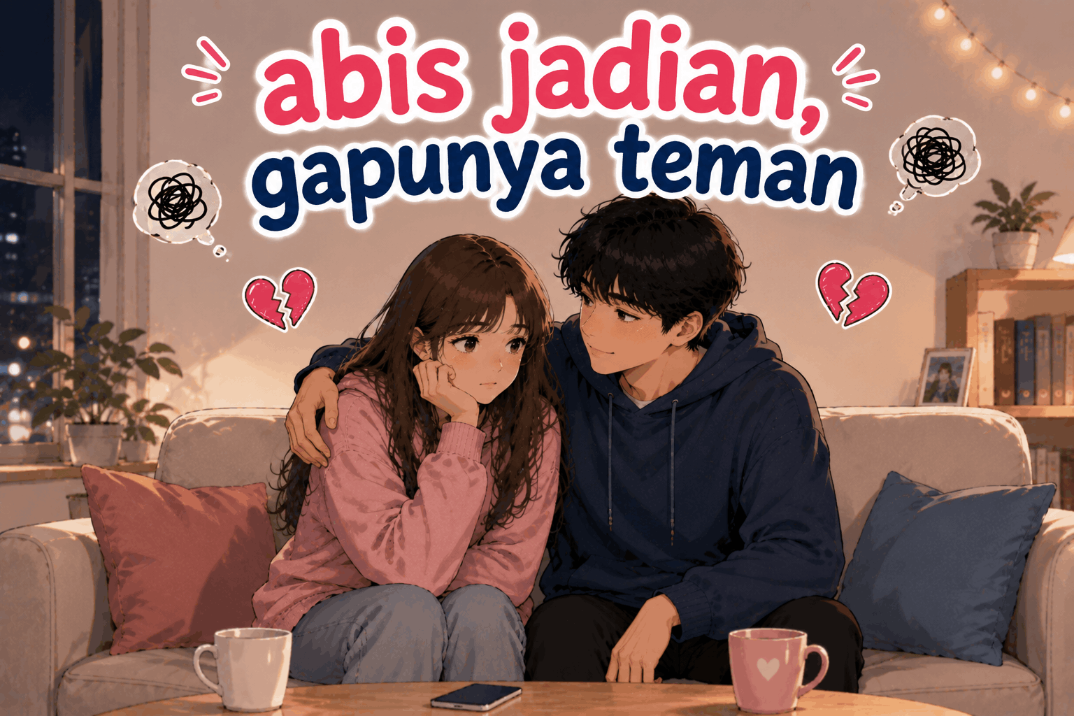 Abis Jadian, Gapunya Teman