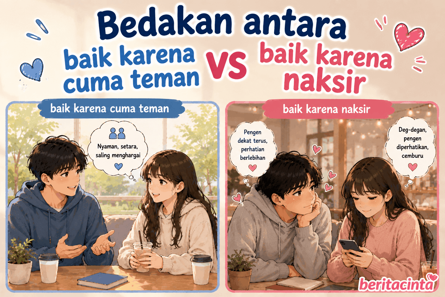 Bedakan Antara Baik Karena Cuma Teman dan Baik Karena Naksir