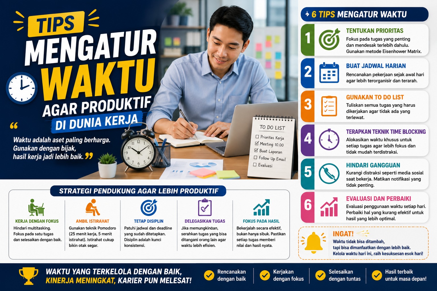 Tips Mengatur Waktu agar Produktif di Dunia Kerja