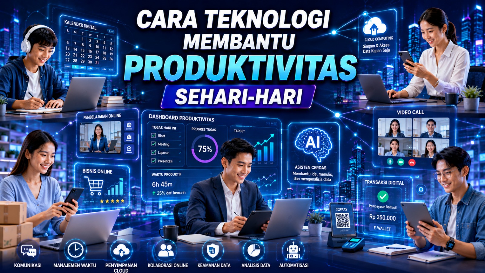 Cara Teknologi Membantu Produktivitas Sehari-Hari