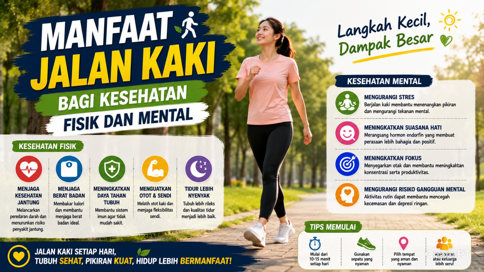 Manfaat Jalan Kaki bagi Kesehatan Fisik dan Mental