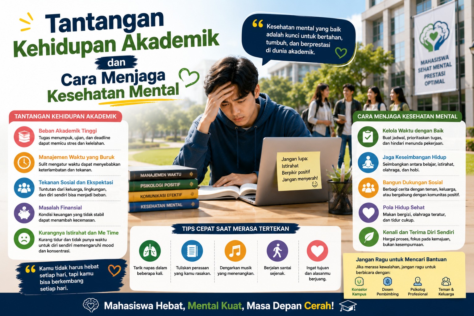 Tantangan Kehidupan Akademik dan Cara Menjaga Kesehatan Mental