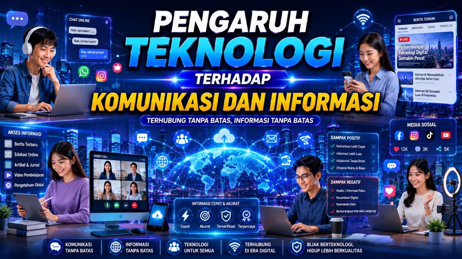 Pengaruh Teknologi terhadap Komunikasi dan Informasi